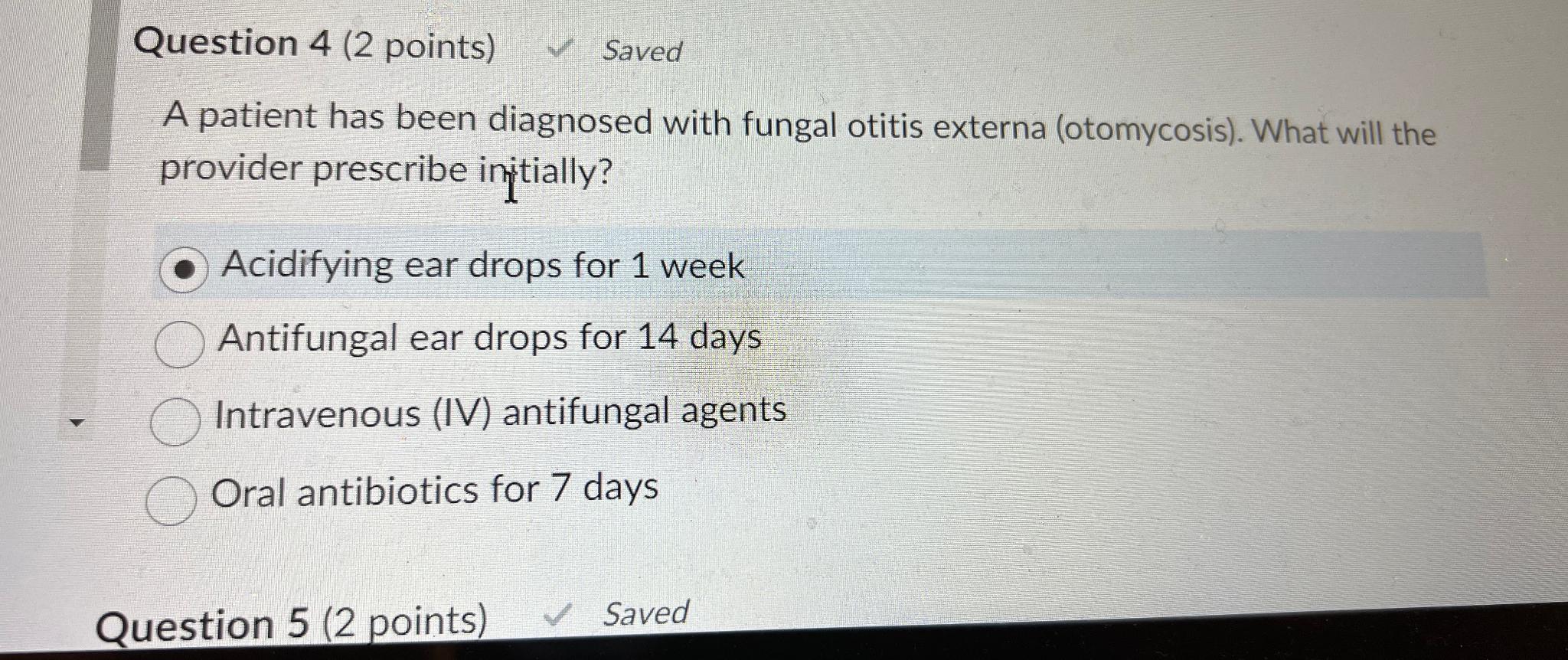 Solved Question Points Saveda Patient Has Been Chegg