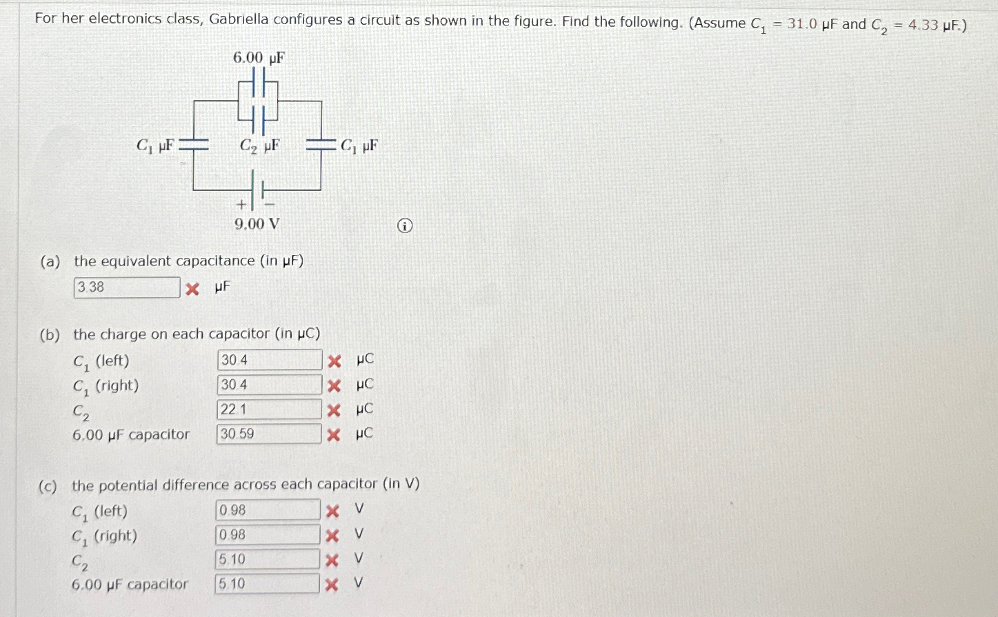 Solved For Her Electronics Class Gabriella Configures A Chegg