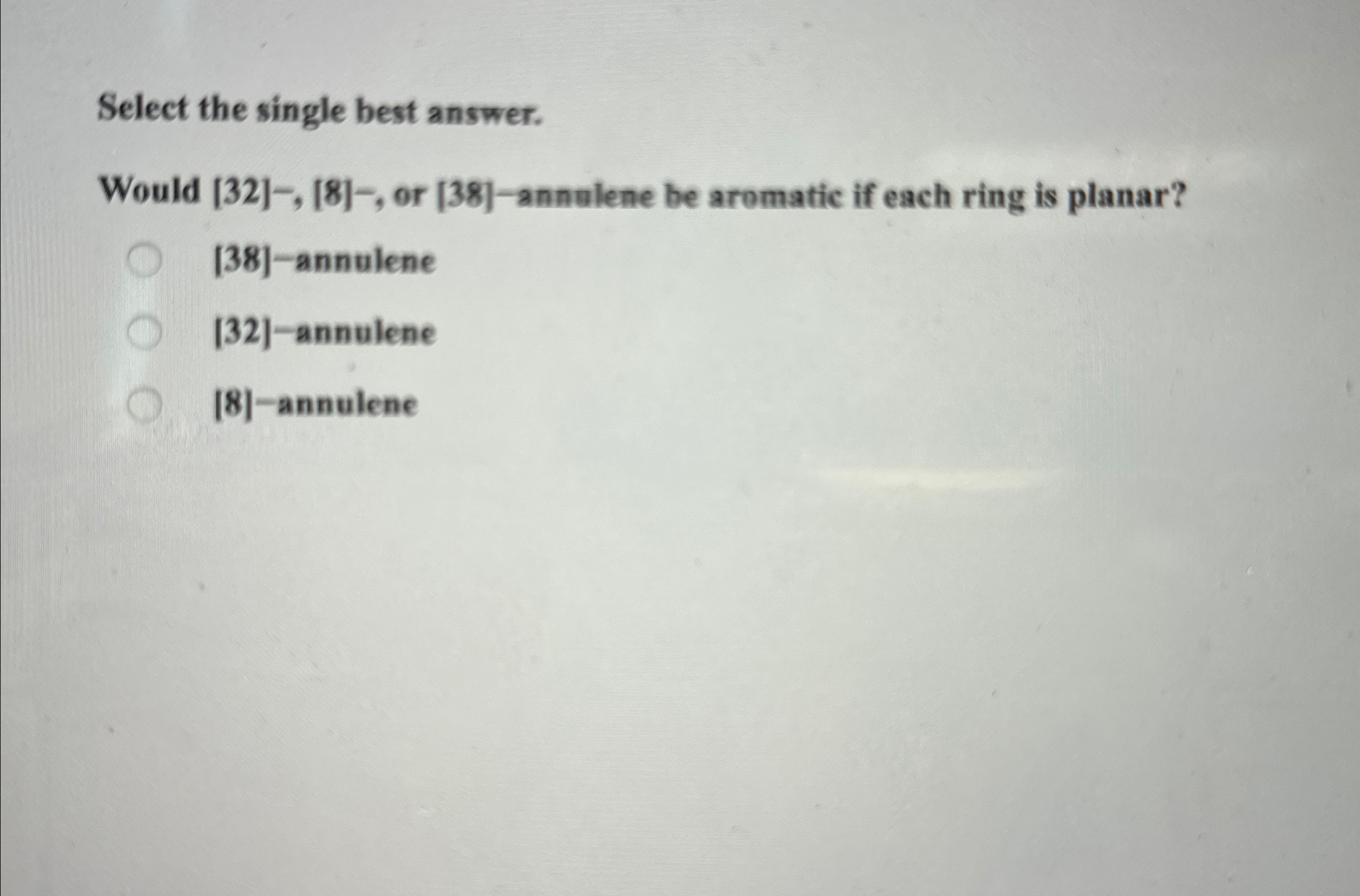 Solved Select The Single Best Answer Would Or Chegg