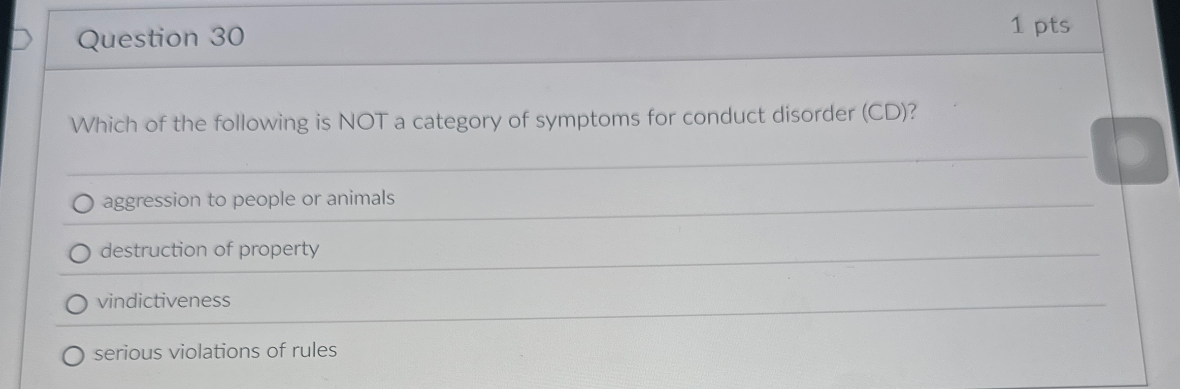 Solved Question 301 PtsWhich Of The Following Is NOT A Chegg