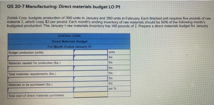 Solved QS 19 7 Variable Costing And Contribution Margin LO Chegg