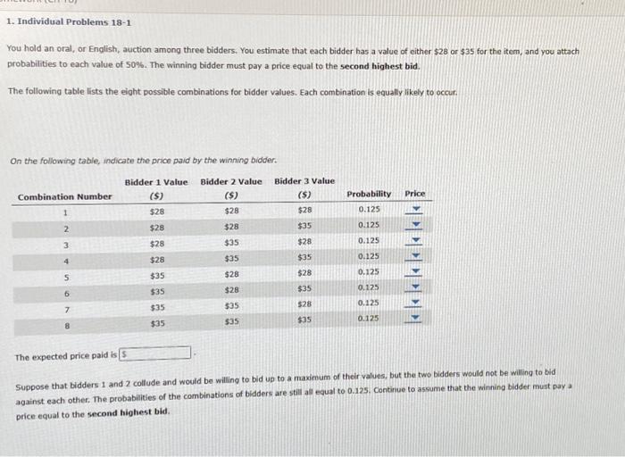 Solved You Hold An Oral Or English Auction Among Three Chegg