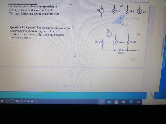 Solved Employ The Principle Of Superposition To Find In Chegg