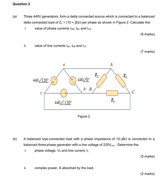 Solved Question A Three V Generators Form A Delta Chegg