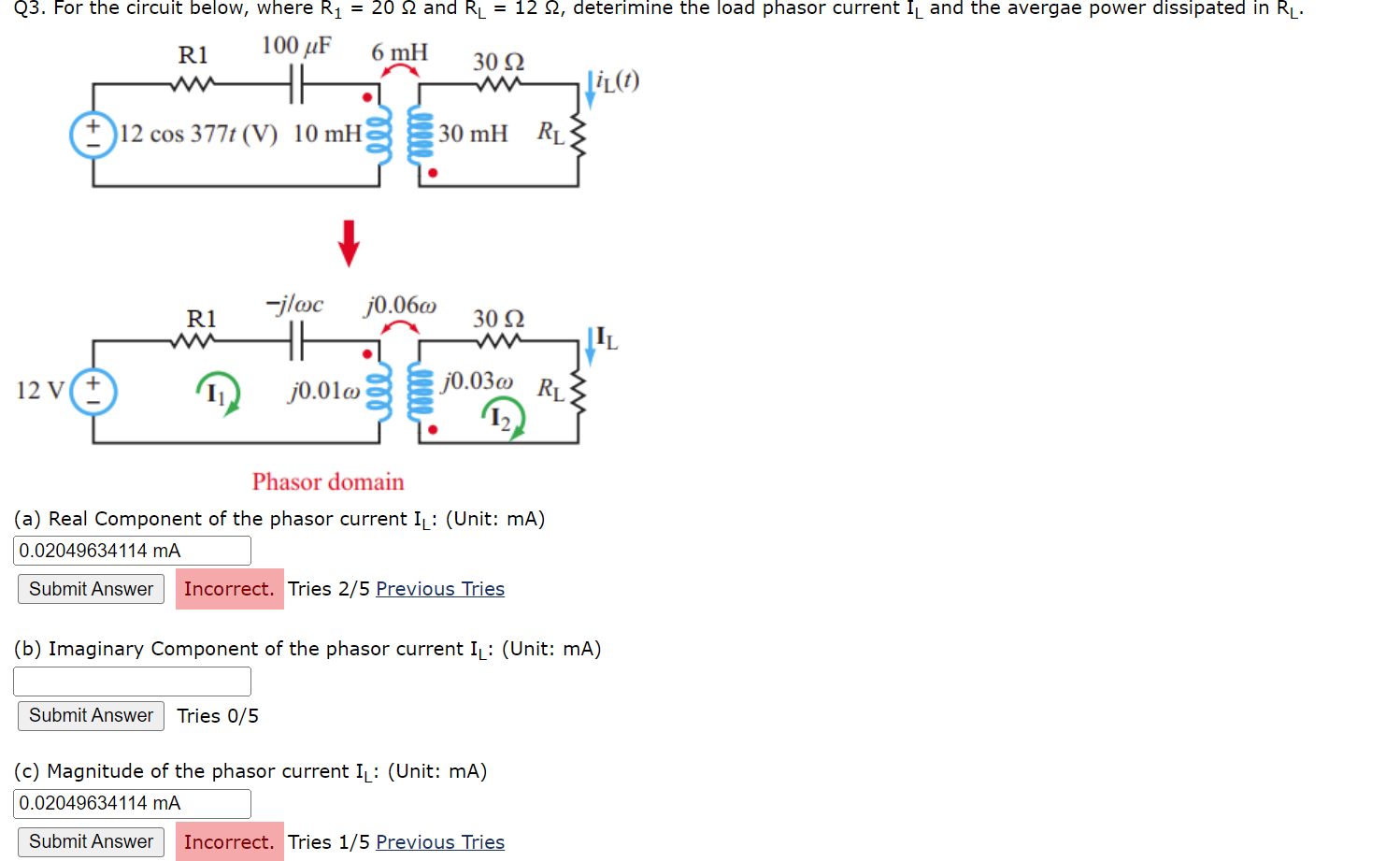 Solved Q For The Circuit Below Where R And Rl Chegg