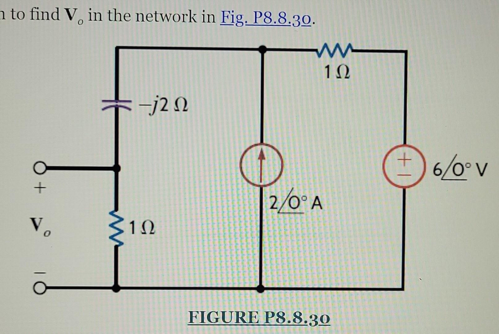 Solved Use Th Venin S Theorem To Find V O In The Network In Chegg