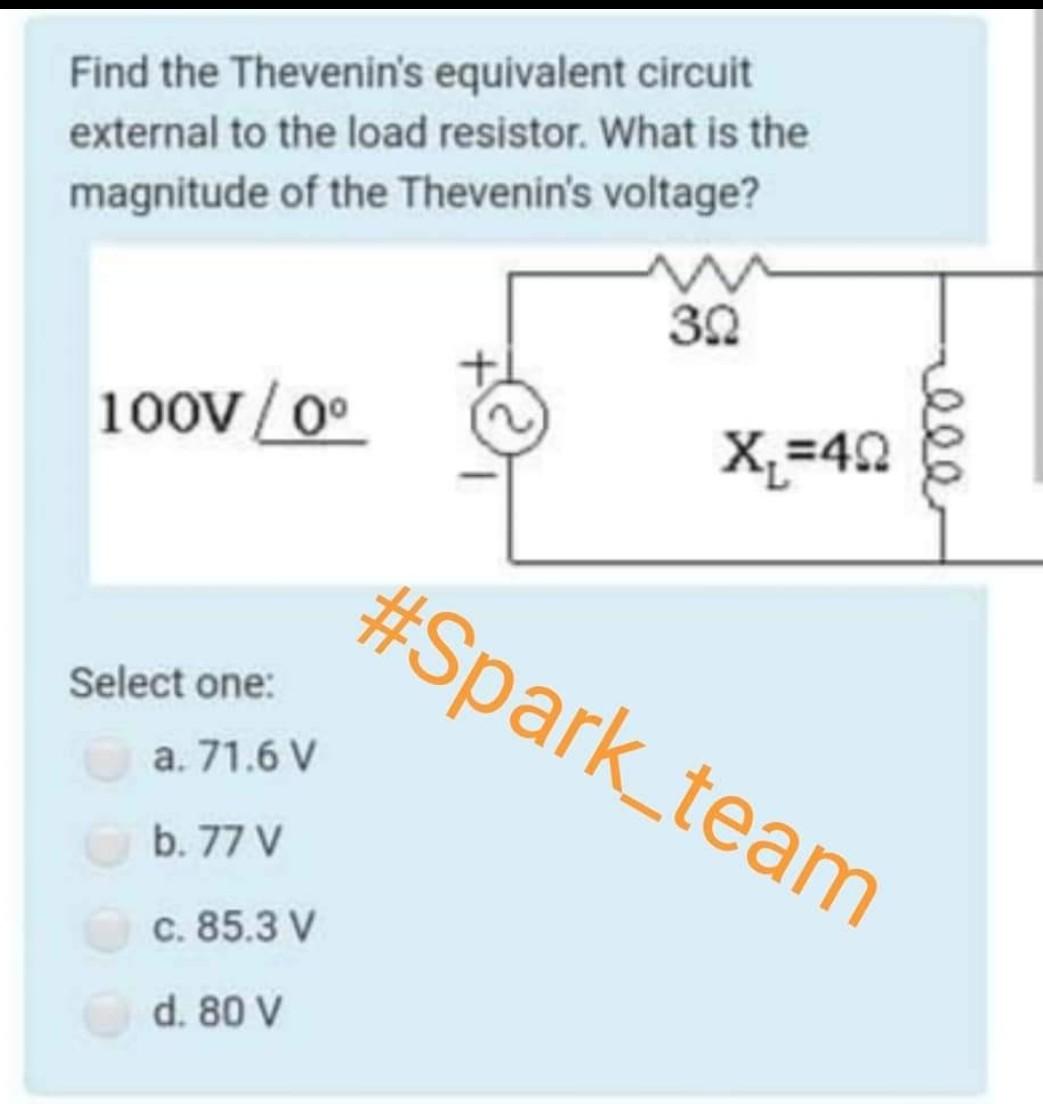 Solved Find The Thevenin S Equivalent Circuit External To Chegg