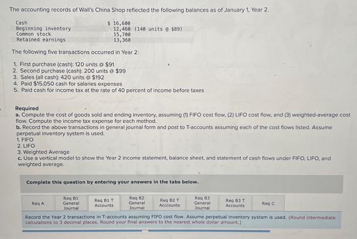 Solved Journal Entry Worksheet Record First Purchase Chegg