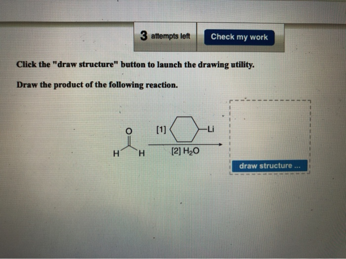 Solved Attempts Left Check My Work Click The Draw Chegg