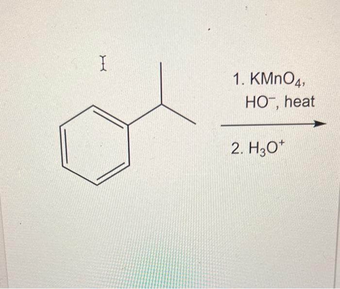 Solved 1 KMnO4 HO Heat 2 H3O 1 KMnO4 2 H3O HO Chegg