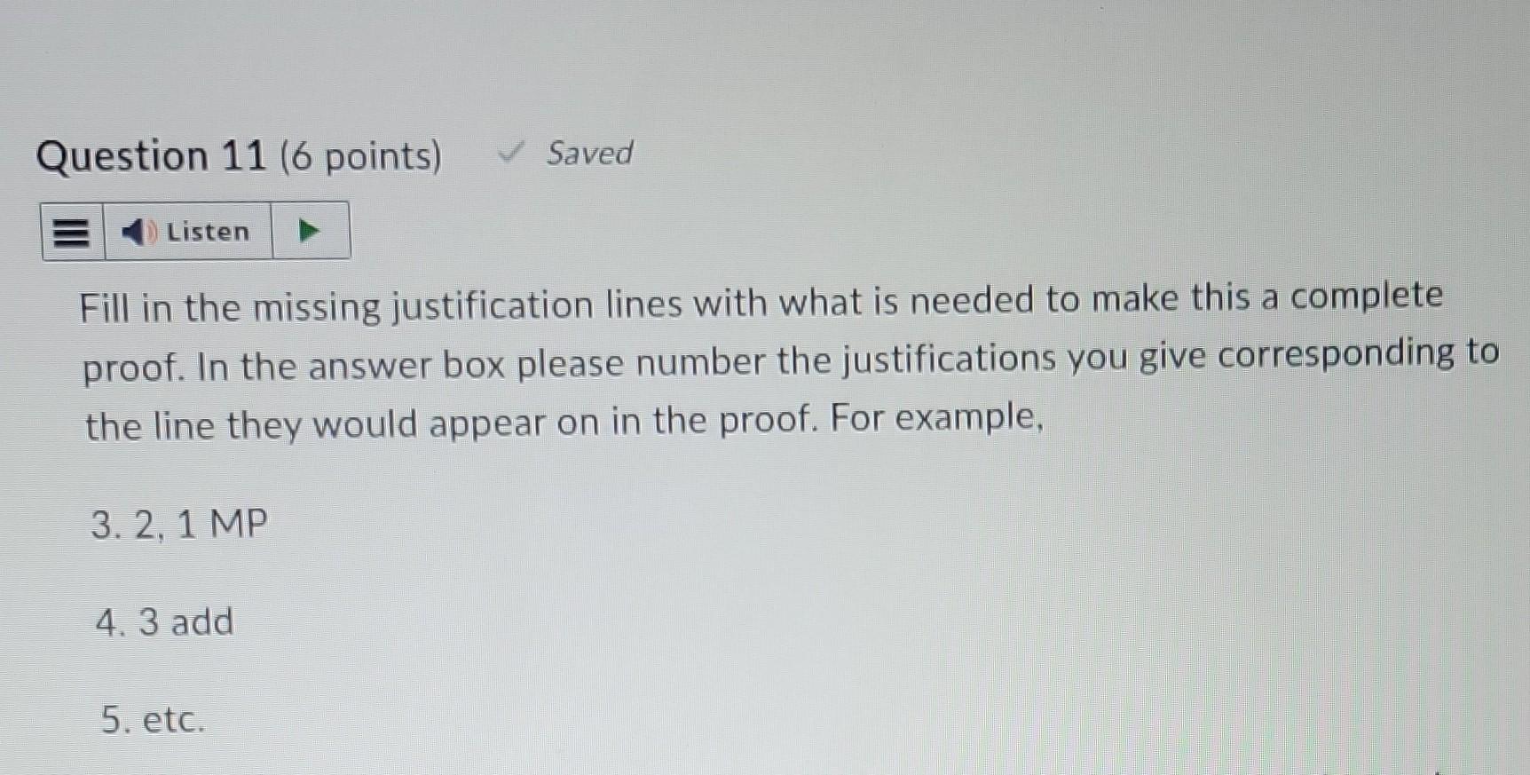 Solved R J M Fill In The Missing Justification Lines Chegg