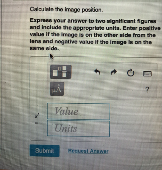 Solved A Cm Tall Object Is Cm In Front Of A Chegg