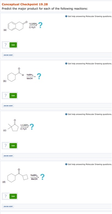 Solved Conceptual Checkpoint Predict The Major Product Chegg