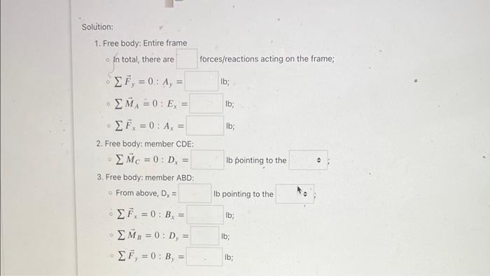 Solved For The Frame And Loading Shown Determine The Chegg