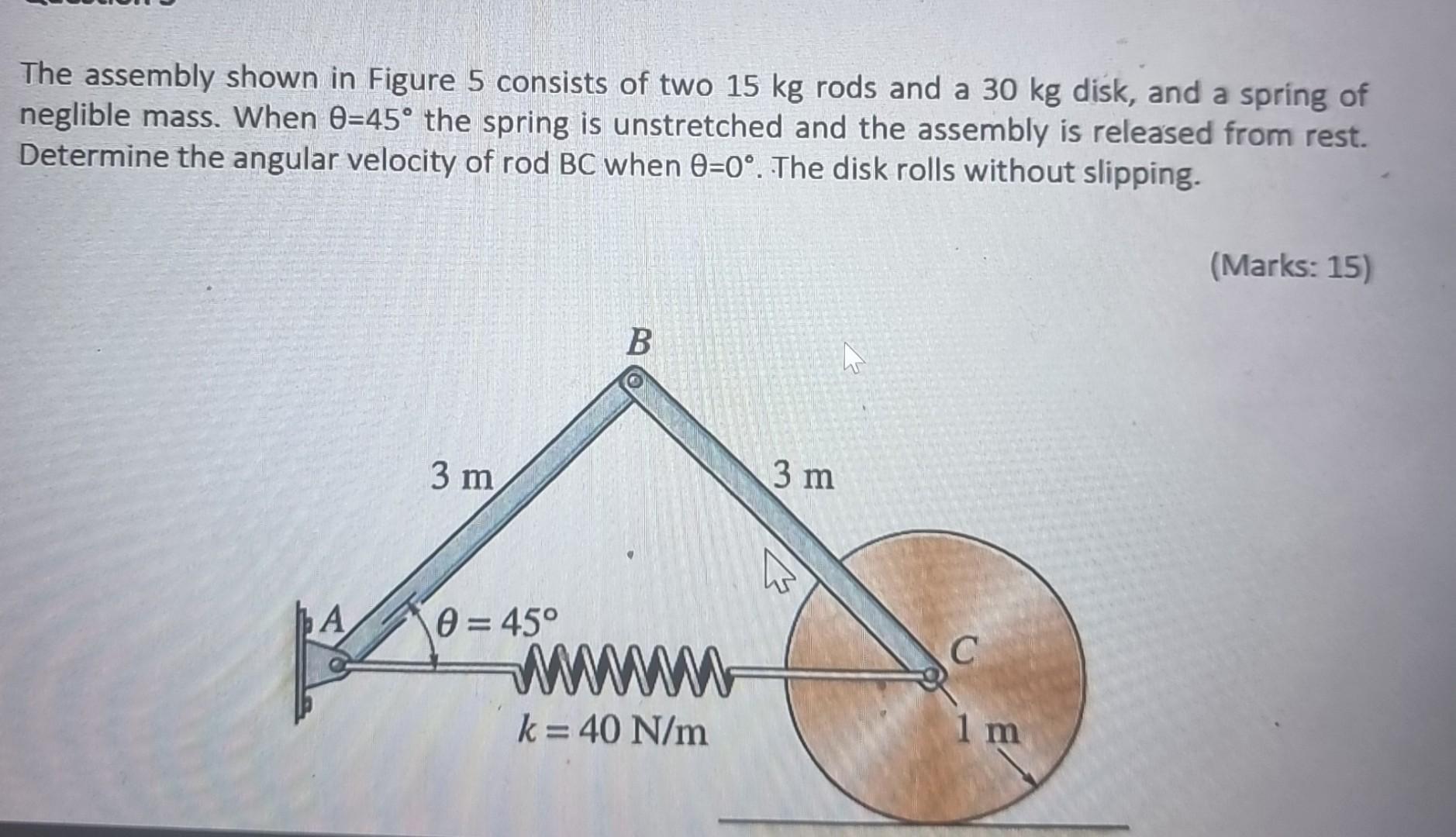 Solved The Assembly Shown In Figure Consists Of Two Kg Chegg