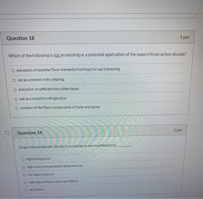 Solved Question 18 1 Pts Which Of The Following Is Not An Chegg