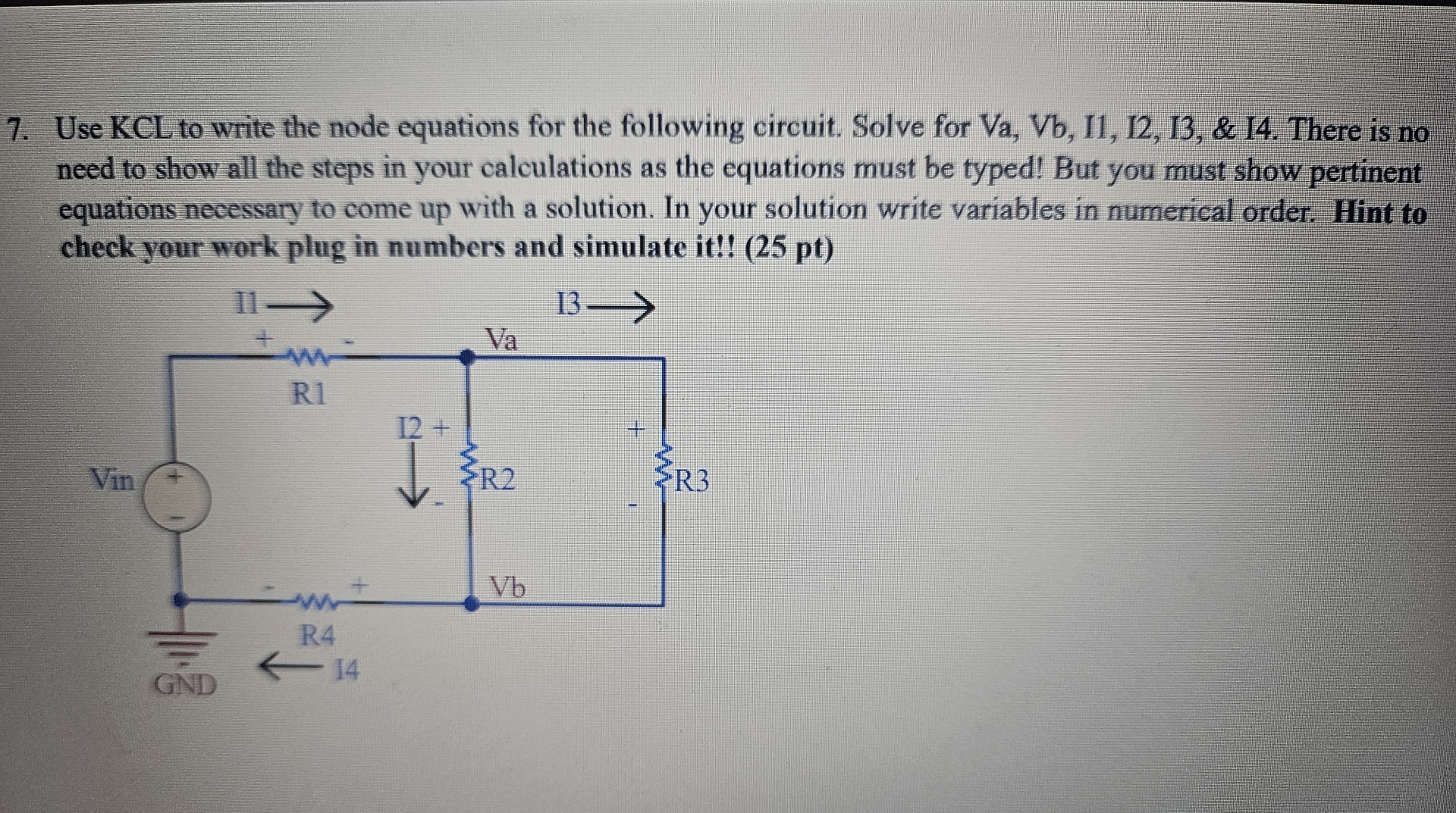 Solved Use KCL To Write The Node Equations For The Chegg