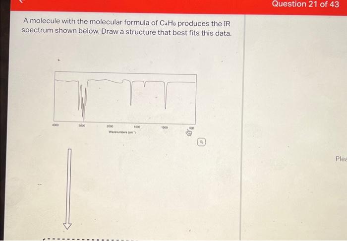 Solved An IR Spectrum Of An Unknown Compound Is Shown Below Chegg