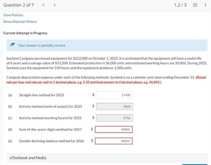 Solved Sunland Company Purchased Equipment For 222 000 On Chegg