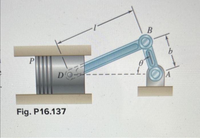 Solved In The Engine System Shown I Mm And B Chegg