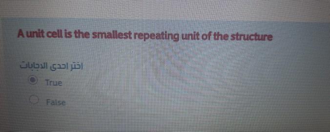 Solved Aunit Cell Is The Smallest Repeating Unit Of The Chegg