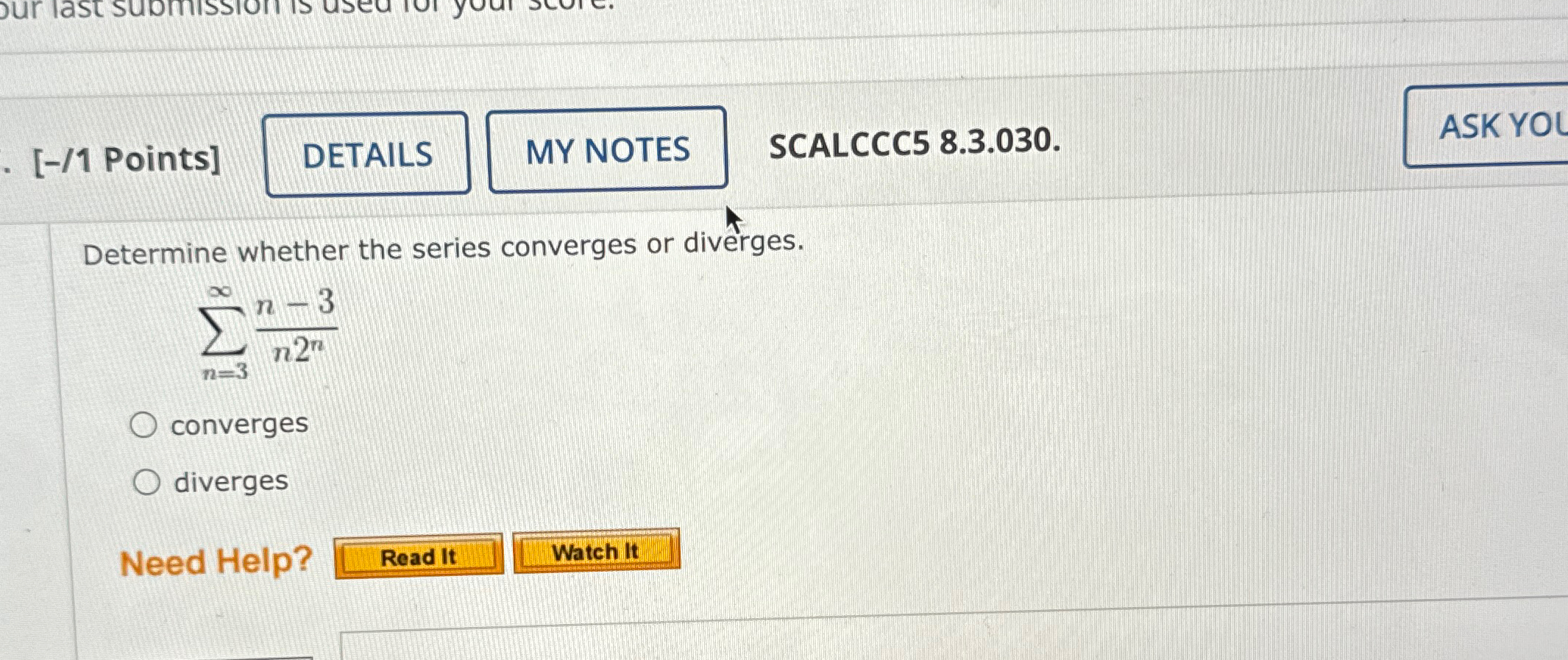 Solved Points Scalccc Determine Whether The Chegg