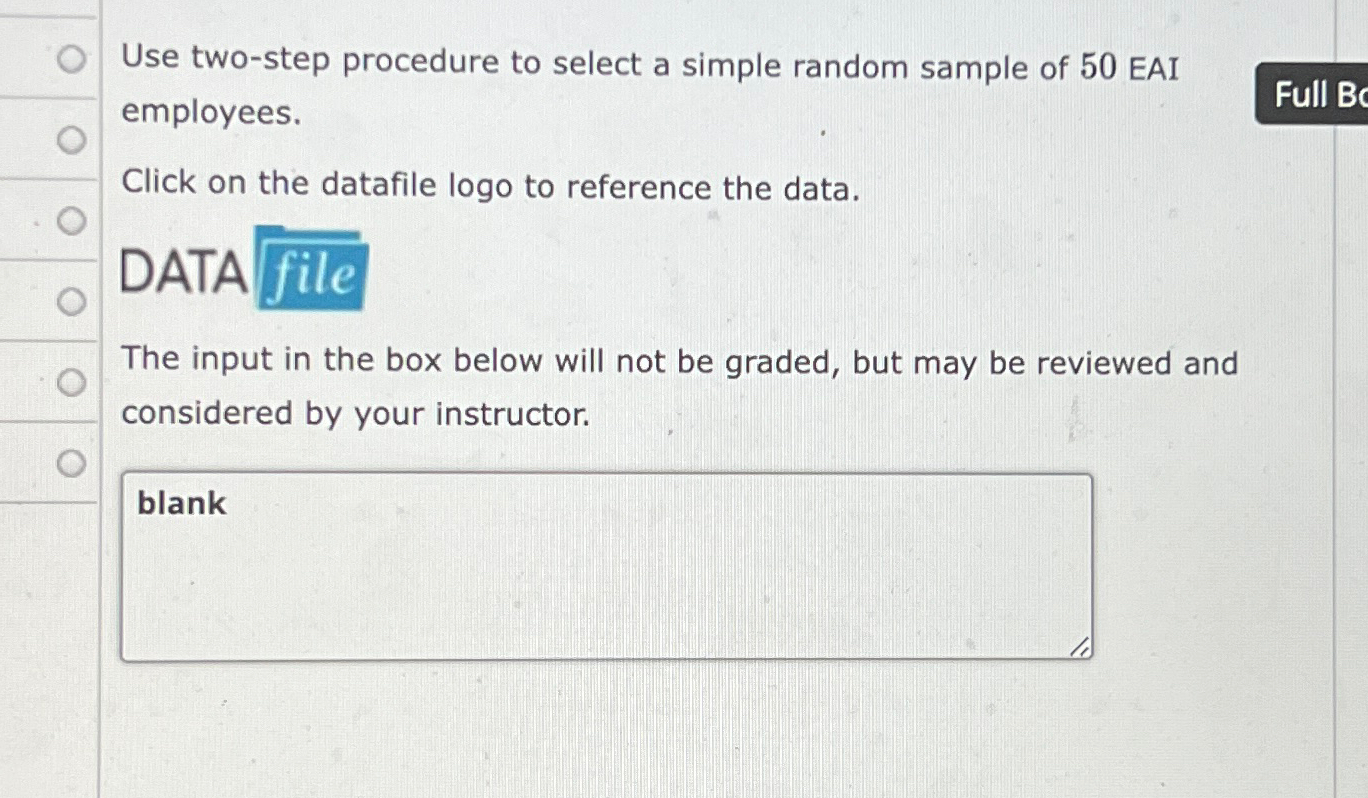 Use Two Step Procedure To Select A Simple Random Chegg