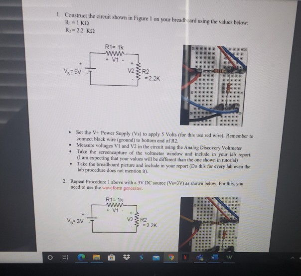 Solved Construct The Circuit Shown In Figure I On Your Chegg