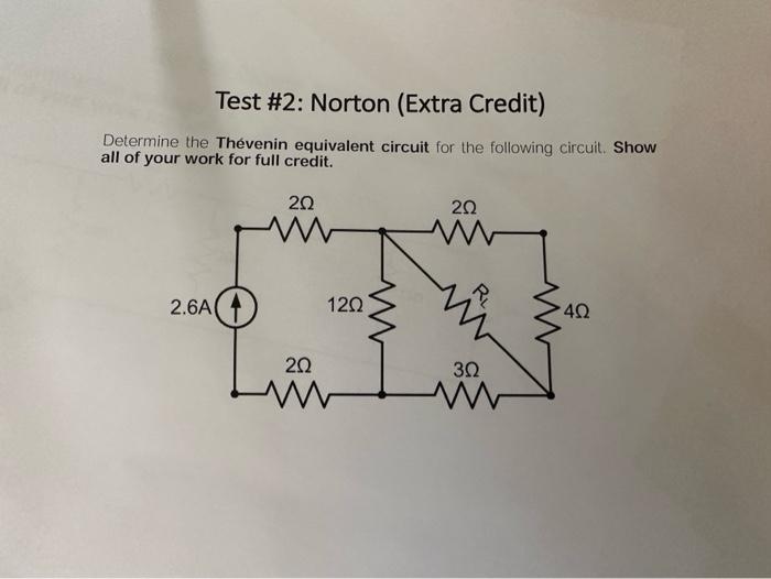 Solved Determine The Thevenin Equivalent Circuit For The Chegg