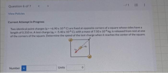 Solved Two Identical Point Charges Q 6 90106C Are Fixed Chegg