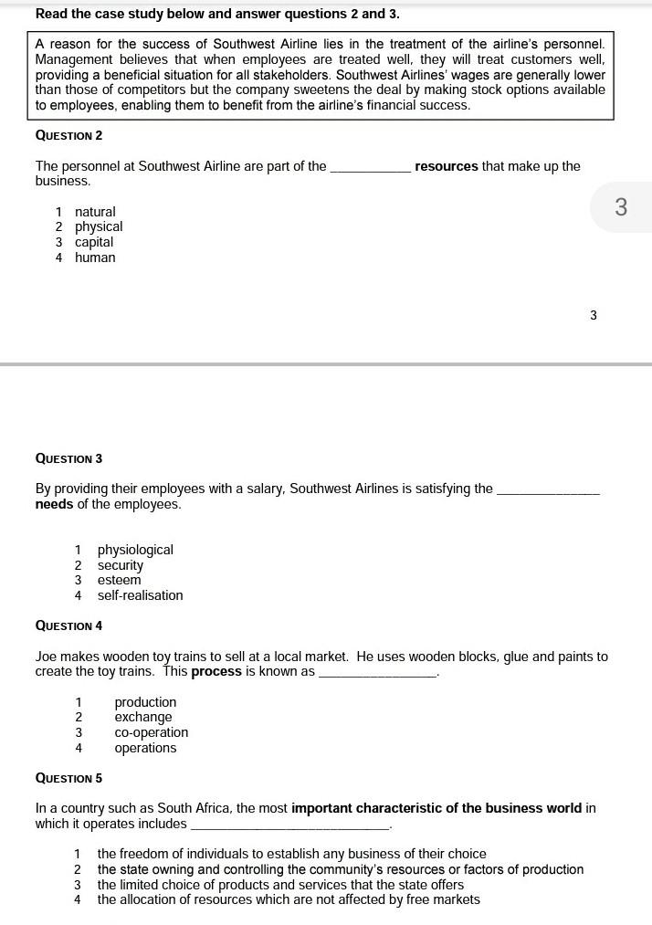 Solved Read The Case Study Below And Answer Questions 2 And Chegg