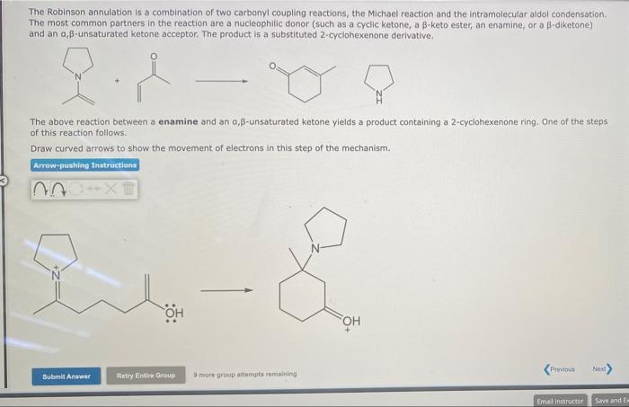 Solved The Robinson Annulation Is A Combination Of Two Chegg