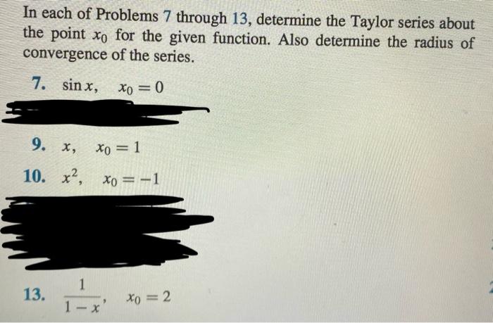 Solved In Each Of Problems Through Determine The Radius Chegg