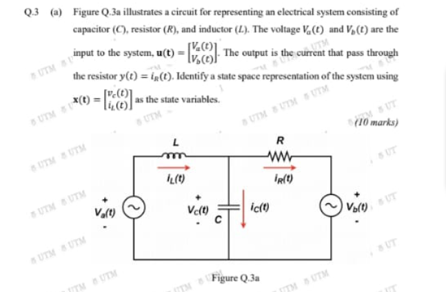 Solved Q 3 A Figure Q 3a Illustrates A Circuit For Chegg