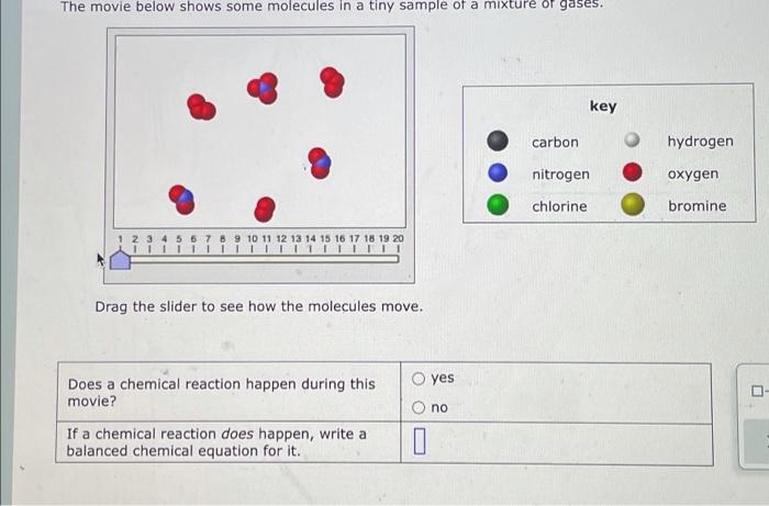 Solved The Movie Below Shows Some Molecules In A Tiny Sample Chegg