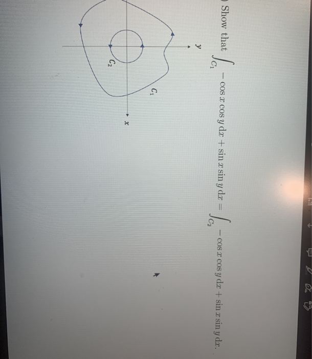 Solved Show That Cos X Cos Y Dx Sin X Sin Y Dx Cos Chegg