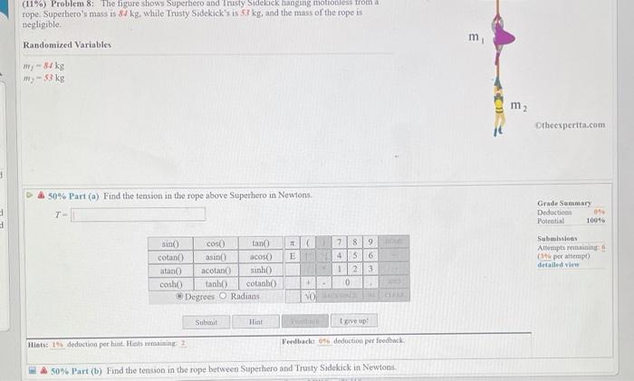 Solved Problem The Figure Shows Superhero And Chegg