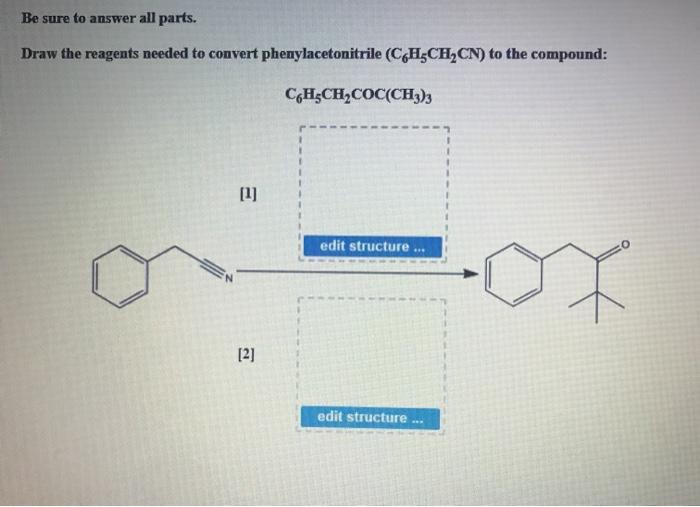 Solved Be Sure To Answer All Parts Draw The Reagents Needed Chegg