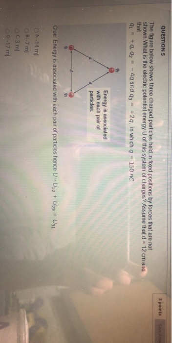 Solved QUESTIONS 3 Points The Figure Below Shows Three Chegg