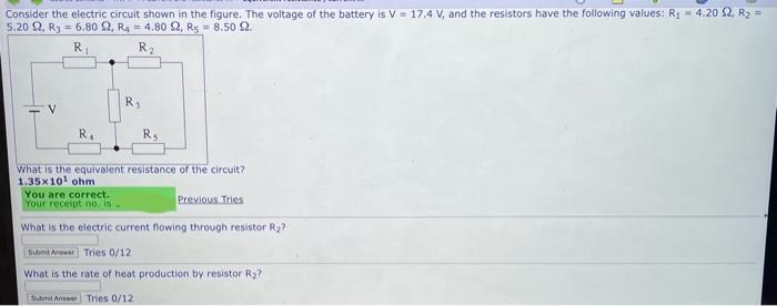 Solved Consider The Electric Circuit Shown In The Figure