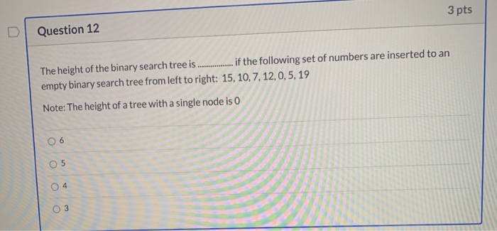 Solved 5 Pts Question 14 Suppose That We Have Numbers Chegg