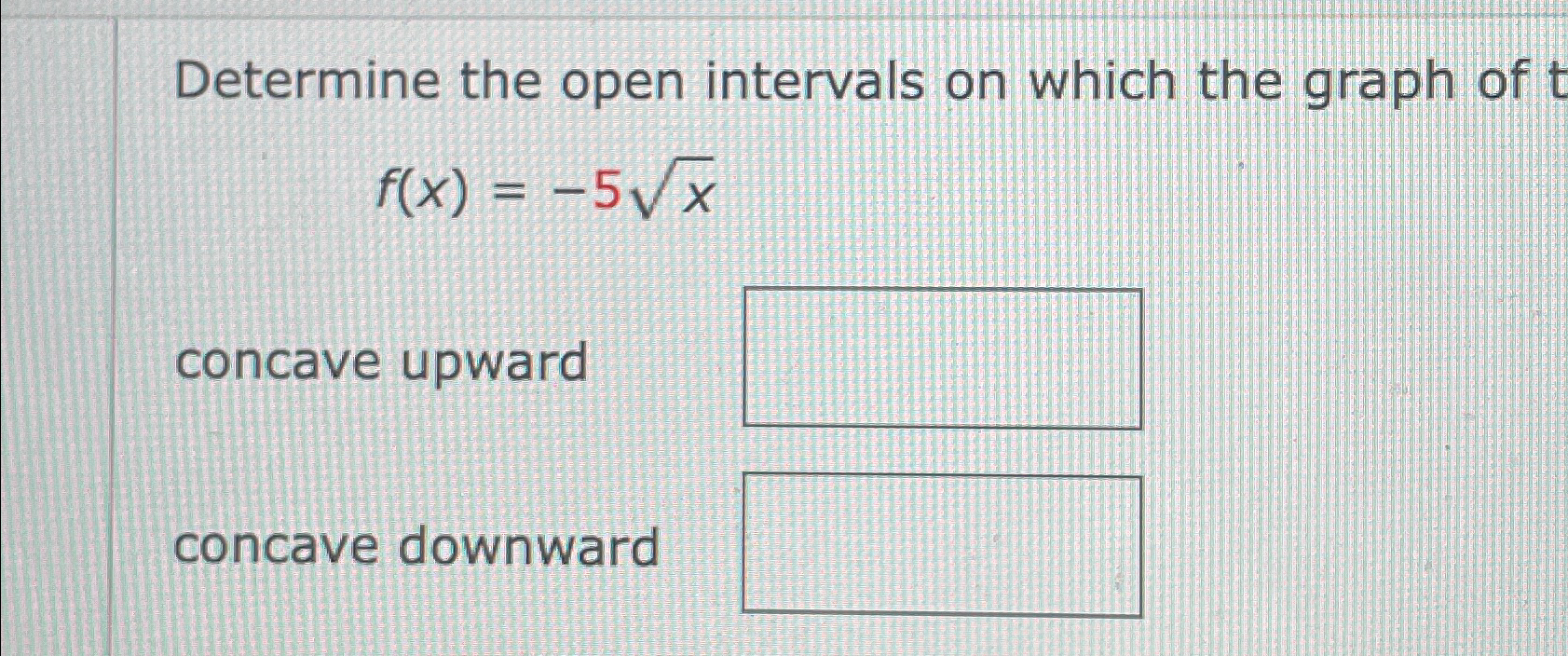 Solved Determine The Open Intervals On Which The Graph Chegg