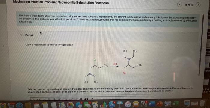 Solved Mechanism Practice Problem Nucleophillic Chegg