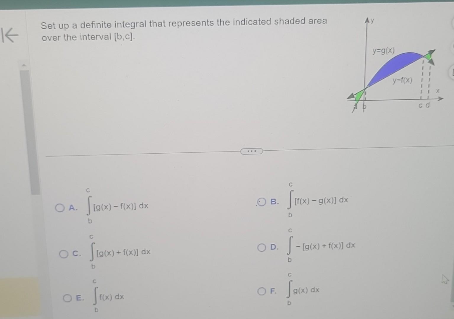 Solved Set Up A Definite Integral That Represents The Chegg