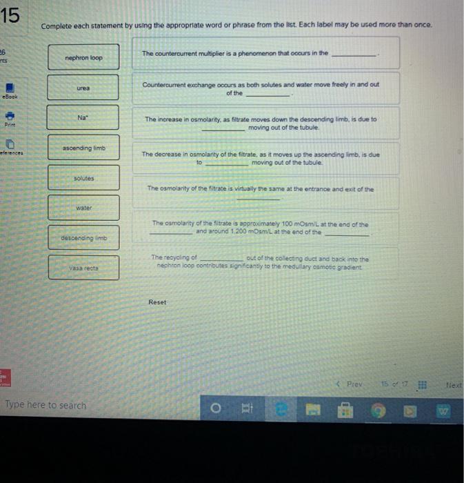 Solved Complete Each Statement By Using The Appropriate Chegg