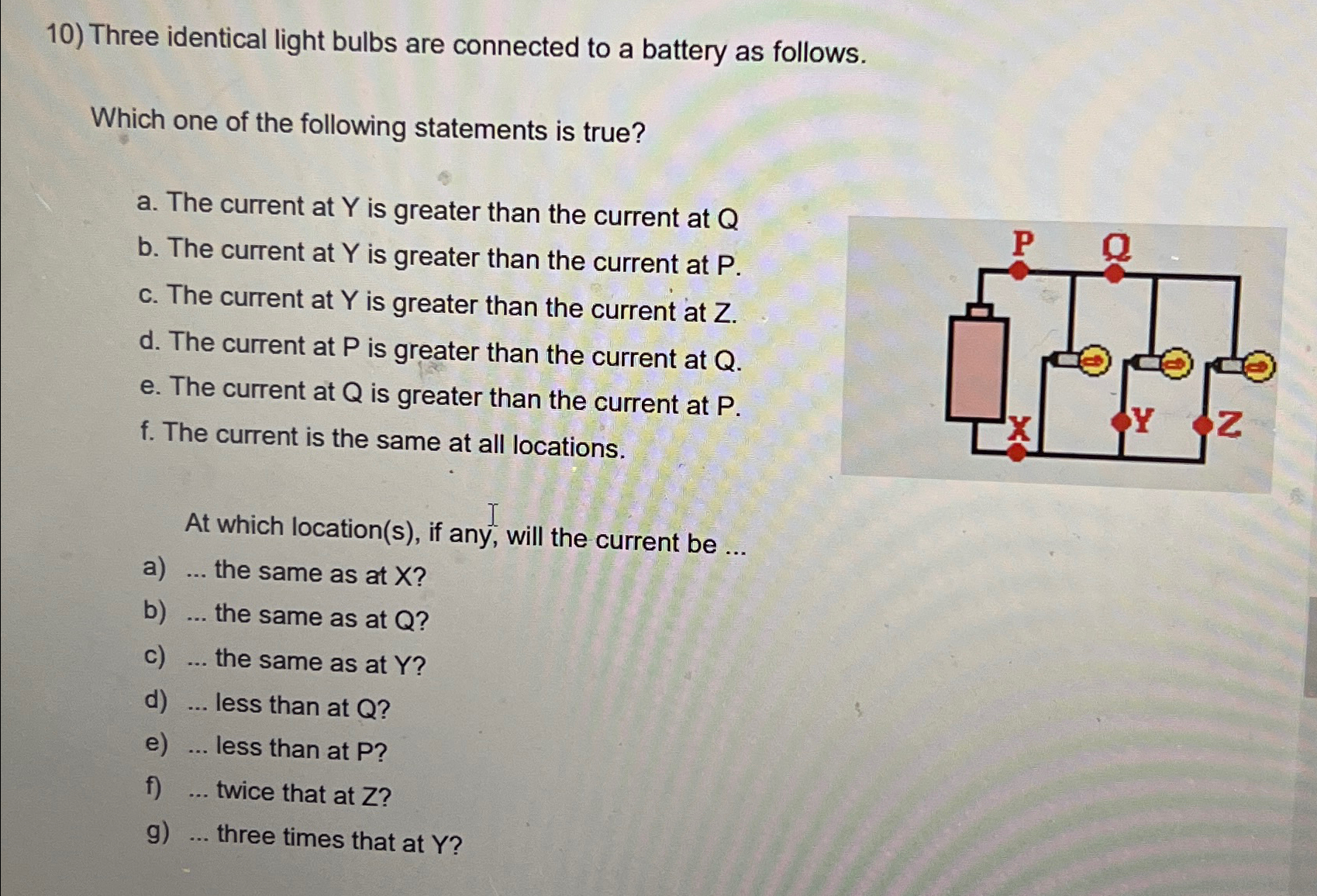 Solved Three Identical Light Bulbs Are Connected To A Chegg