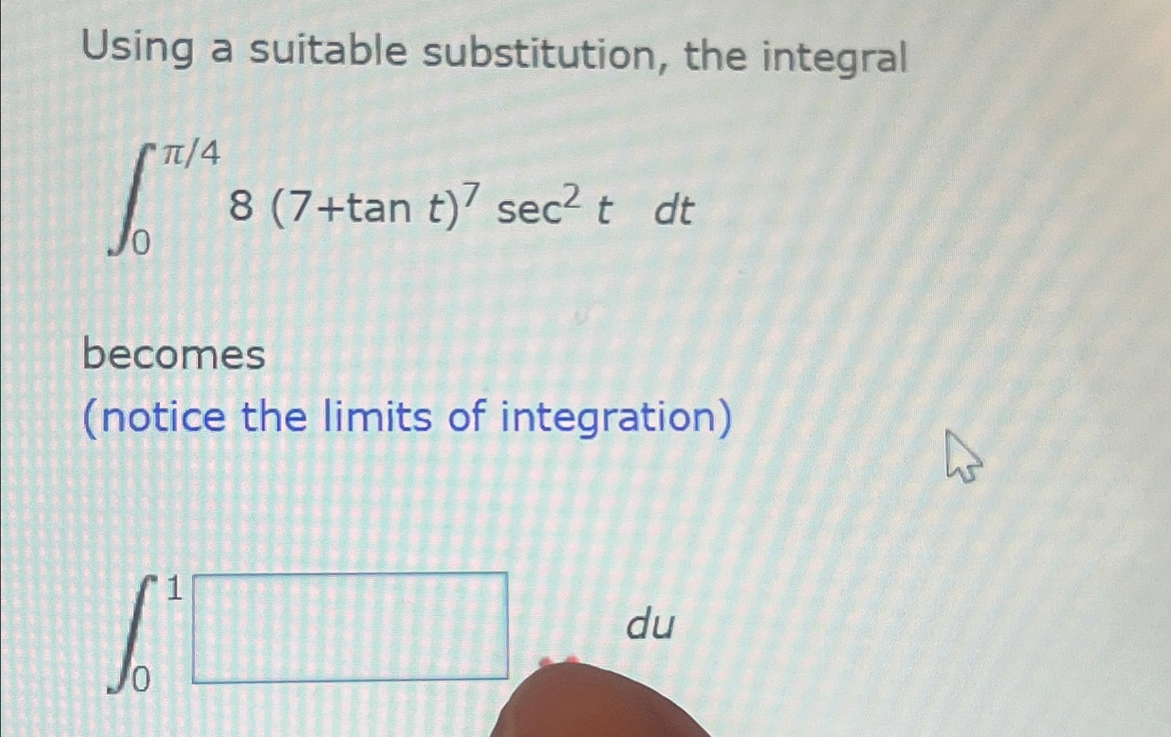 Solved Using A Suitable Substitution The Chegg