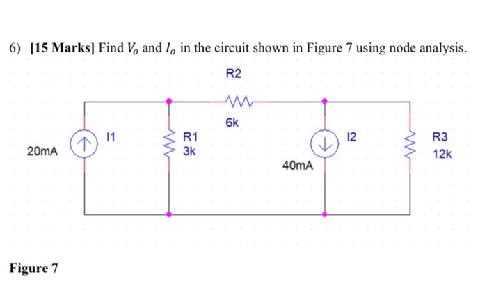 Solved Find Vo And Io In The Circuit Shown Using Nodal Chegg