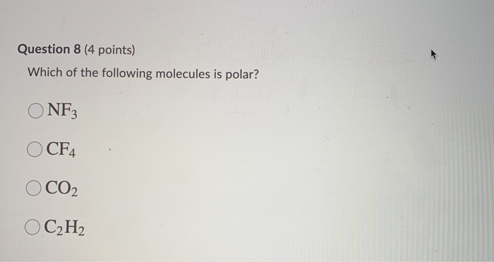 Solved Question Points What Is The Molecular Geometry Chegg