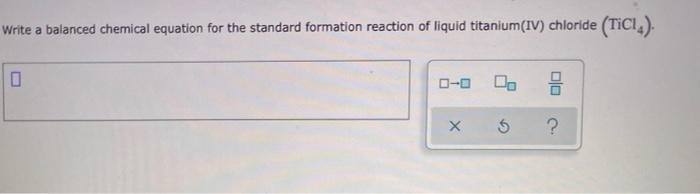 Solved Write A Balanced Chemical Equation For The Standard Chegg